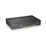 Zyxel Nebula Flex GS1920-8HPv2, 8xGE PoE+, 2xCombo (SFP/RJ-45), бесшумный (без вентилятора), бюджет PoE 130 Вт, автономное/облачное управление 470460752