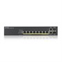 Zyxel Nebula Flex GS1920-8HPv2, 8xGE PoE+, 2xCombo (SFP/RJ-45), бесшумный (без вентилятора), бюджет PoE 130 Вт, автономное/облачное управление 470460752