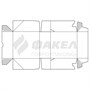 Коробка из картона для кондитерских изделий с откидной крышкой 1056750565