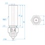 Латунное сопло Creality K1 (K1 Max) CR-M4 1989134055