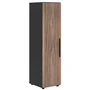 Шкаф средний VELION VENEER VRMCS 40.1, американский орех/яшма черный, 400х430х1517 мм 1056533516