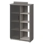 Шкаф-стеллаж высокий WOOD&STONE СФ-534181, дрифтвуд/бетон чикаго темный, 1037х455х1770 мм 803561712
