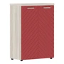 Шкаф средний TORR LUX TLMC 85.1, красный/сосна эдмонт z, 856х450х1203 мм 1380851583
