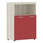 Шкаф средний TORR LUX TLMC 85.3, красный/сосна эдмонт z, 856х450х1203 мм 1480293910