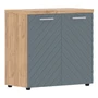 Шкаф низкий TORR LUX TLLC 85.1, серо-голубой/дуб бофорд, 856х450х833 мм 1274138854
