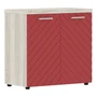 Шкаф низкий TORR LUX TLLC 85.1, красный/сосна эдмонт z, 856х450х833 мм 1642307487