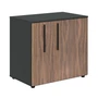 Тумба с фригобаром VELION VENEER VRGR 8655, американский орех/яшма черный, 860х550х800 мм 536416693