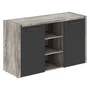 Тумба с фригобаром MORRIS TREND MTF 140, сосна нордик/антрацит, 1400х492х828 мм 1043950578