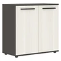 Шкаф низкий EDIS ELCS 85.1, ясень траун/черный/мокко, 852х430х832 мм 1179807583