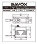 Savox SB2292SG — Monster Performance, Brushless Servo Black Edition 411654743