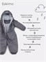 Комбинезон демисезонный Mowbaby Eskimo Grey 905582451