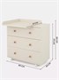 Комод пеленальный Rant Elsa 80/3 Ivory beige 1732019441