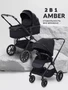 Коляска 2 в 1 Mowbaby Amber Black 333779880