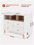 Комод пеленальный Rant Vester 100/4 Cloud white 1058536136