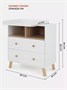 Комод пеленальный Rant Vester 80/2 Cloud white 183972085