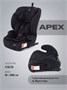 Автокресло Rant Basic Apex isofix 1-2-3 (9-36 кг) Black 1883632596