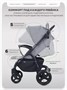 Коляска прогулочная Mowbaby Stormy Grey 793597975