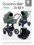 Коляска 3 в 1 Mowbaby Zoom Air Olive 692284685