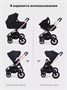 Коляска 3 в 1 Mowbaby Zoom Gold 2025 black 634626546