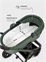 Коляска 3 в 1 Mowbaby Zoom PU Forest green 1291129052