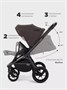 Коляска 3 в 1 Mowbaby Zoom PU Shine brown 2025188151