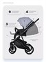 Коляска 3 в 1 Riko Basic Montana X Ecco 23 Grey 1677907442