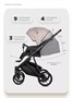 Коляска 3 в 1 Riko Basic Montana X Plus 42 Beige 543063809