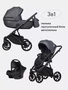 Коляска 3 в 1 Riko Basic Montana Ecco 24 Graphite 1580255402