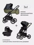 Коляска 3 в 1 Riko Basic Ozon 02 черно-зеленый 1291674954