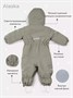 Комбинезон зимний Mowbaby Alaska new Grey 1565024977