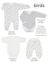 Комплект для новорожденного Mowbaby Birds (5 предметов) milk арт. 5-82 1239173718