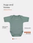 Боди Rant Hugs and kisses с коротким рукавом Sage green арт. 6272 816584652
