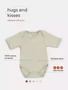 Боди Rant Hugs and kisses с коротким рукавом Light green 6272 90248035
