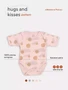 Боди Rant Hugs and kisses с коротким рукавом Pattern pink 6273 1881243525