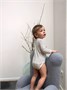 Боди Mowbaby Birds с длинным рукавом (3 шт.) milk арт. 6182 1345076659