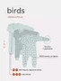 Комбинезон Mowbaby Birds на молнии (3 шт.) blue арт. 1282 70713516