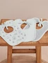 Нагрудник Mowbaby Birds (3 шт.) blue арт. 0182 120494558