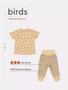 Футболка со штанишками Mowbaby Birds yellow арт. 2-82 456231438