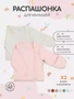 Распашонка 2 шт. Rant Hugs and kisses Soft pink 53/54 2000959560