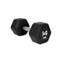 Гантель гексагональная STARFIT DB-301PRO 14 кг, обрезиненная, черный 881213423