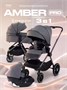 Коляска 3 в 1 Mowbaby Amber PRO Graphite 405100728
