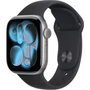 Apple Watch Series 11 42mm Space Grey Aluminium Case with Black Sport Band - S/M (MEQW4X/A) 2106440928