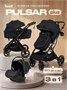 Коляска-трансформер 3 в 1 Rant Basic Pulsar Plus Black 1400530535