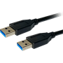 Bion Кабель удлинительный USB 3.0 AM/AM, 1.8 м, чёрный [BXP-CCP-USB3-AMAM-018M] 792580878