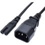 KS-is Кабель питания IEC-C14 M - IEC-C7 F (KS-857A-2) 2м черный 441667598