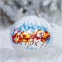 Шар на ёлку "Дед Мороз и тройка", 80 мм., в подарочной упаковке 785165815