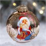 Шар "Дед Мороз и Снегурочка", 80 мм., в подарочной упаковке 1204986385