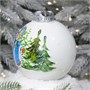 Шар "Лесная Снегурочка- красавица", 100 мм., в подарочной упаковке 2128654391