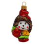 Елочное украшение "Ёжик с яблоком", в подарочной упаковке, h-10 см 590061111