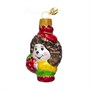 Елочное украшение "Ёжик с клубникой1", в подарочной упаковке, h-10 см 1791630434